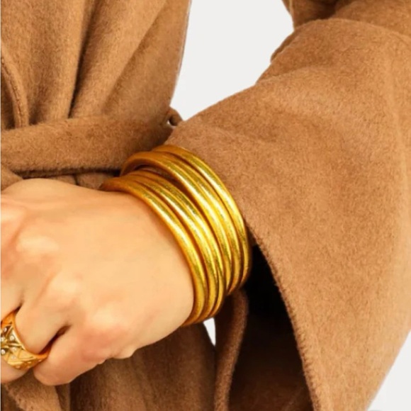 Budha Girl Gold All Weather Bangles size M - Picture 11 of 12